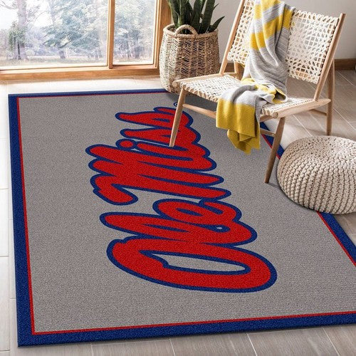 College Spirit Mississippi Sport Area Team Logo Weihnachten G Teppich, Teppiche - Outdoor Teppich, Teppich Wohnzimmer, Küchenteppich, Kinderzimmer, Modern
