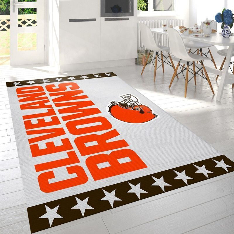 Cleveland Browns NFL 1 Teppich, Teppiche - Outdoor Teppich, Teppich Wohnzimmer, Küchenteppich, Kinderzimmer, Modern