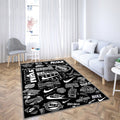 Sneaker Teppich, Teppiche - Box Hintergrund Outdoor Teppich, Teppich Wohnzimmer, Küchenteppich, Kinderzimmer, Modern