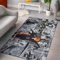 Eevee Pokemon Mat ganzflächig bedruckt Teppich, Teppiche - Outdoor Teppich, Teppich Wohnzimmer, Küchenteppich, Kinderzimmer, Modern