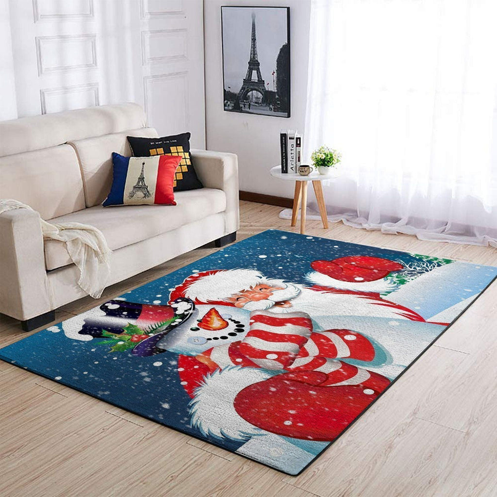 Weihnachten Weihnachtsmann Schneemann Bereich 19100311 Ofd Teppich, Teppiche - Outdoor Teppich, Teppich Wohnzimmer, Küchenteppich, Kinderzimmer, Modern