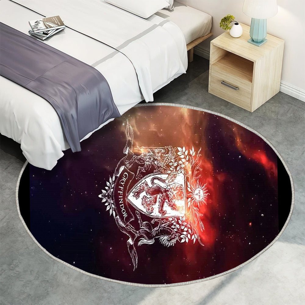 Harry Potter Gryffi Teppich Rund, Teppiche - Outdoor Teppich Rund, Teppich Wohnzimmer, Carpet, Rug
