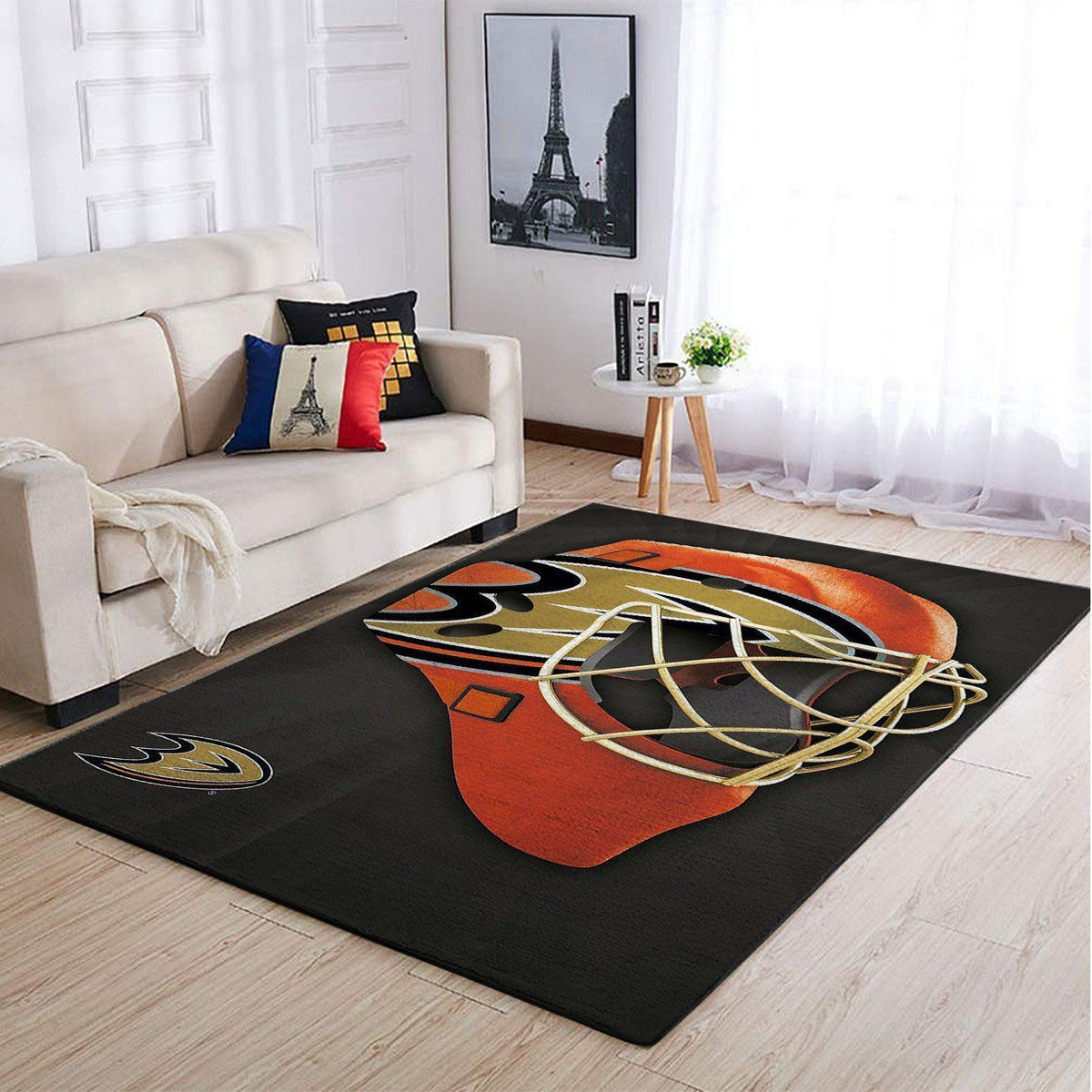 Anaheim Ducks Nhl Area Team Logo Stil Sport Teppich, Teppiche - Outdoor Teppich, Teppich Wohnzimmer, Küchenteppich, Kinderzimmer, Modern