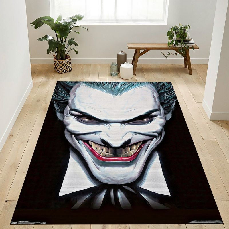 DC Comics Das Joker-Porträt Teppich, Teppiche - Outdoor Teppich, Teppich Wohnzimmer, Küchenteppich, Kinderzimmer, Modern