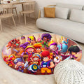 Schlagerei Sterne Teppich Rund, Teppiche - Outdoor Teppich Rund, Teppich Wohnzimmer, Carpet, Rug