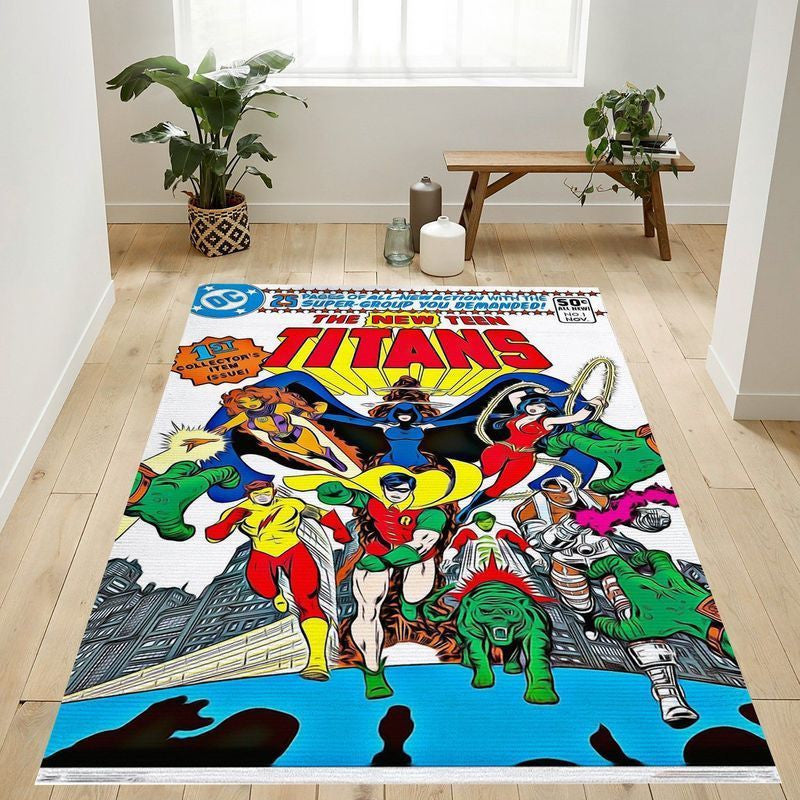 DC Comics Teen Titans Die neuen Teen Titans Teppich, Teppiche - Outdoor Teppich, Teppich Wohnzimmer, Küchenteppich, Kinderzimmer, Modern
