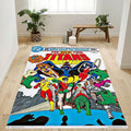 DC Comics Teen Titans Die neuen Teen Titans Teppich, Teppiche - Outdoor Teppich, Teppich Wohnzimmer, Küchenteppich, Kinderzimmer, Modern