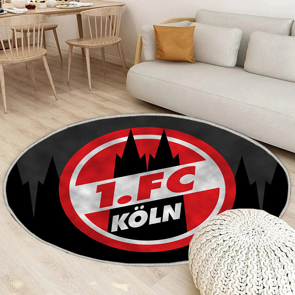 FC Köln 11 Teppich Rund, Teppiche - Outdoor Teppich Rund, Teppich Wohnzimmer, Carpet, Rug