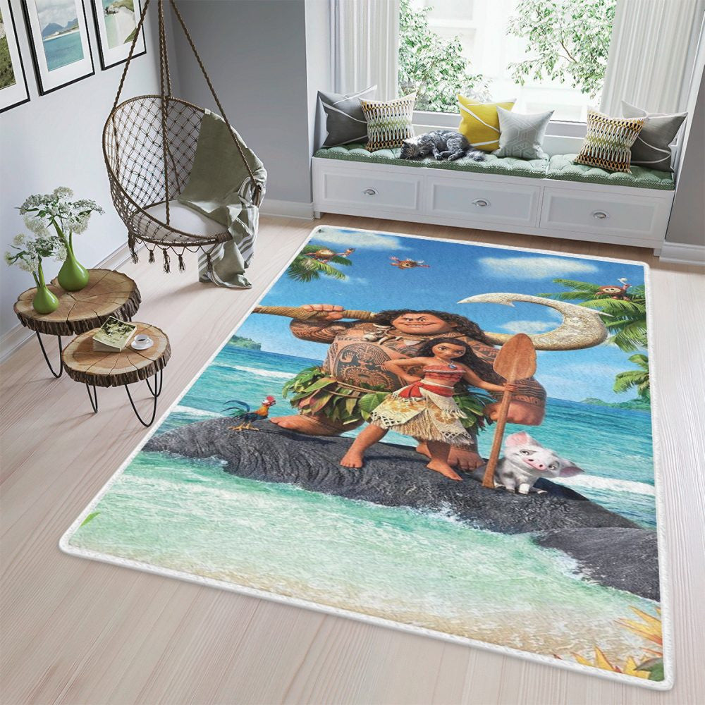 Disney Moana Fan-Geschenk Disney Moana Teppich, Teppiche - Outdoor Teppich, Teppich Wohnzimmer, Küchenteppich, Kinderzimmer, Modern