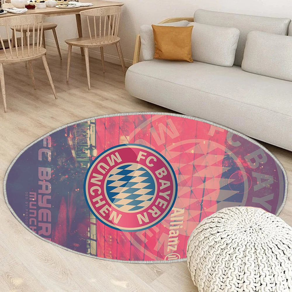 FC Bayern München Teppich Rund, Teppiche - bayern münchen Outdoor Teppich Rund, Teppich Wohnzimmer, Carpet, Rug