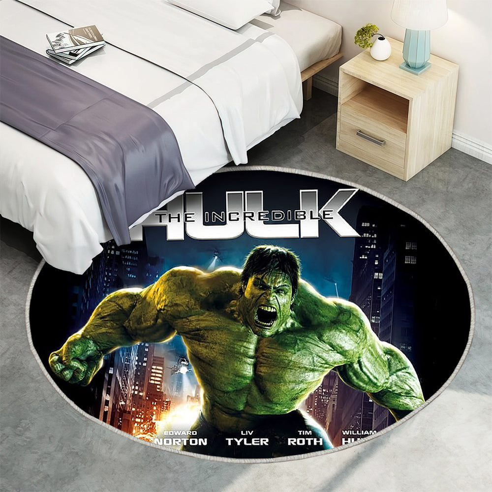 Der unglaubliche Hulk Teppich Rund, Teppiche - Film Outdoor Teppich Rund, Teppich Wohnzimmer, Carpet, Rug