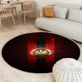 Eintracht Frankfurt Teppich Rund, Teppiche - goldenes Logo Outdoor Teppich Rund, Bundesliga Teppich Wohnzimmer, Carpet, Rug