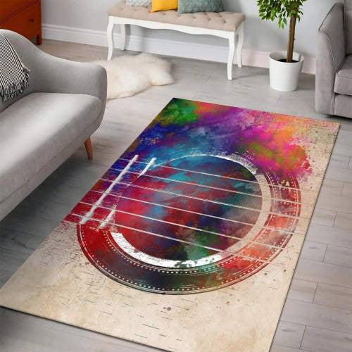 Gitarren-Instrument-Schlafzimmer-Halloween-Geschenk Teppich, Teppiche - Outdoor Teppich, Teppich Wohnzimmer, Küchenteppich, Kinderzimmer, Modern