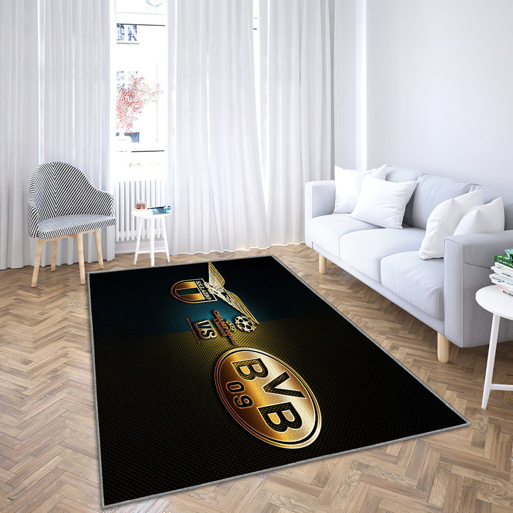 Lazio vs Borussia Dortmund Teppich, Teppiche - Saison 2020 Outdoor Teppich, 2021 Teppich Wohnzimmer, Küchenteppich, Kinderzimmer, Modern