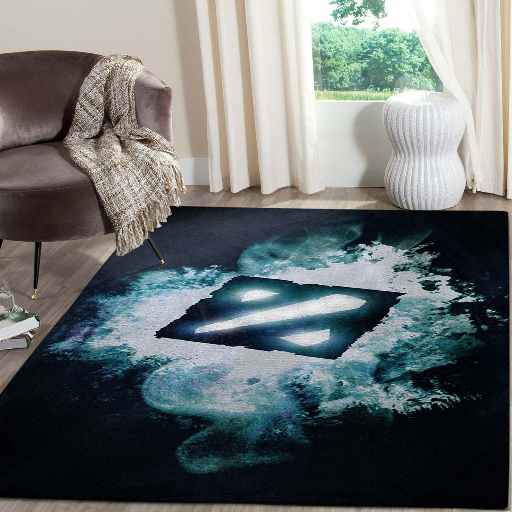 Dota 2-Logo-Spielbereich Fn161241 Teppich, Teppiche - Outdoor Teppich, Teppich Wohnzimmer, Küchenteppich, Kinderzimmer, Modern