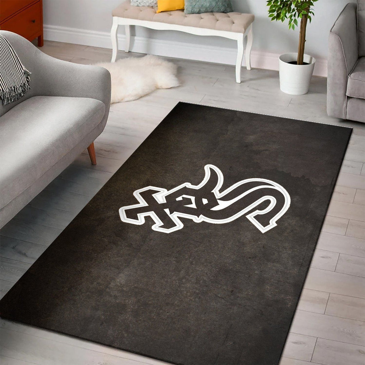Chicago White Sox Bereich Mlb Baseball Team Logo019 Teppich, Teppiche - Outdoor Teppich, Teppich Wohnzimmer, Küchenteppich, Kinderzimmer, Modern