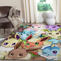 Eevee Pokemon Anime Fn080203 Filmbereich Teppich, Teppiche - Outdoor Teppich, Teppich Wohnzimmer, Küchenteppich, Kinderzimmer, Modern