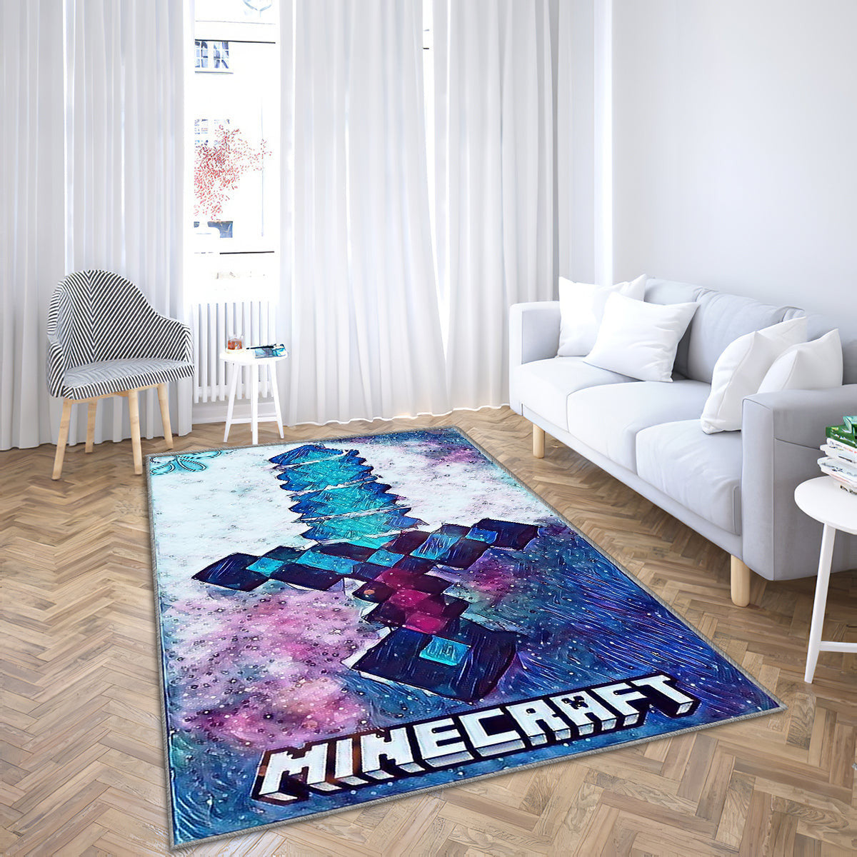 Minecraft Teppich, Teppiche - Elch Outdoor Teppich, Logo Teppich Wohnzimmer, Küchenteppich, Kinderzimmer, Modern