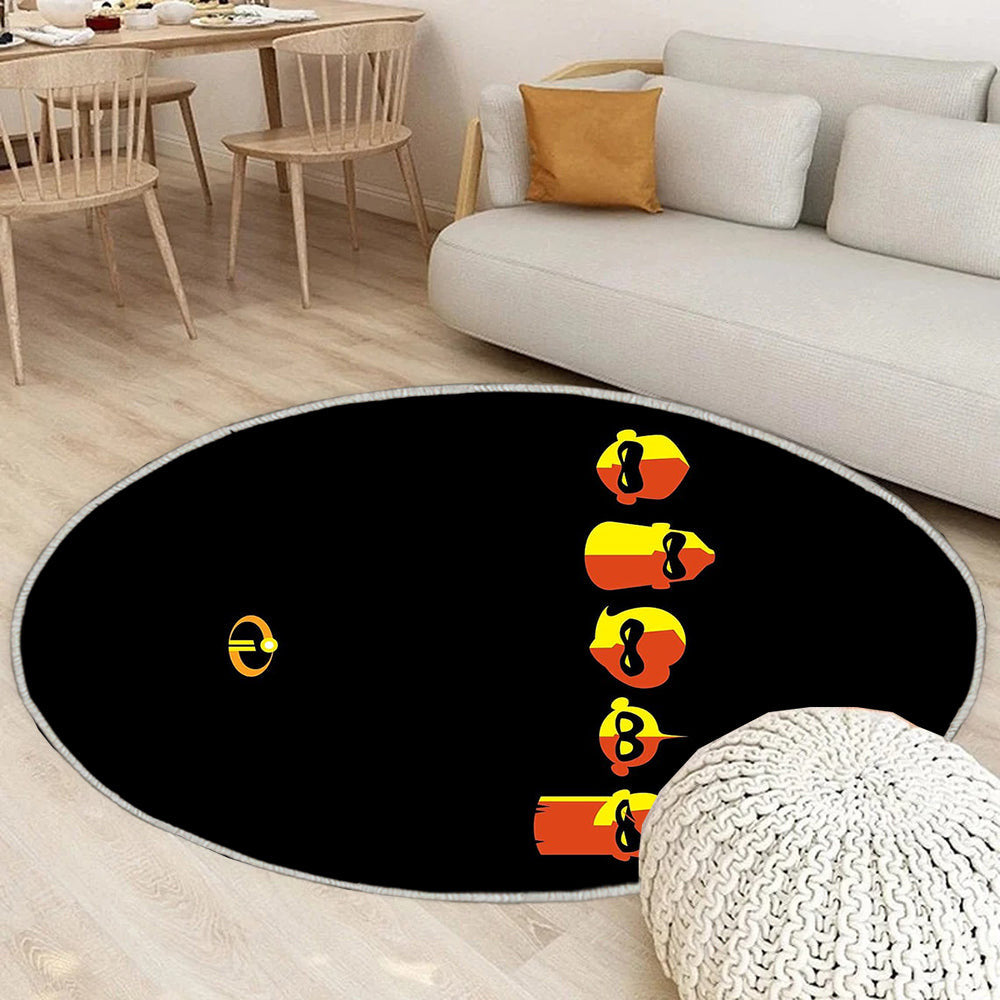 Die Unglaublichen 2 Teppich Rund, Teppiche - Disney Unglaubliche Outdoor Teppich Rund, Teppich Wohnzimmer, Carpet, Rug