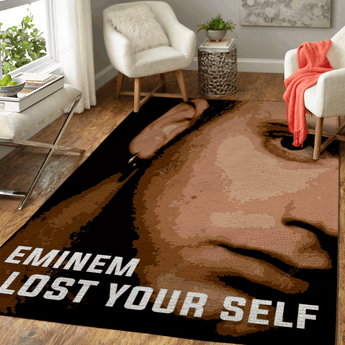 Eminem hat Musik für Fans verloren Teppich, Teppiche - Outdoor Teppich, Teppich Wohnzimmer, Küchenteppich, Kinderzimmer, Modern