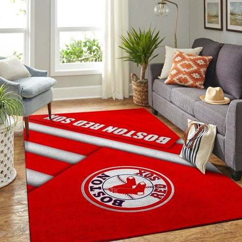 Boston Red Sox-Bereich Nr. 2259 Teppich, Teppiche - Outdoor Teppich, Teppich Wohnzimmer, Küchenteppich, Kinderzimmer, Modern