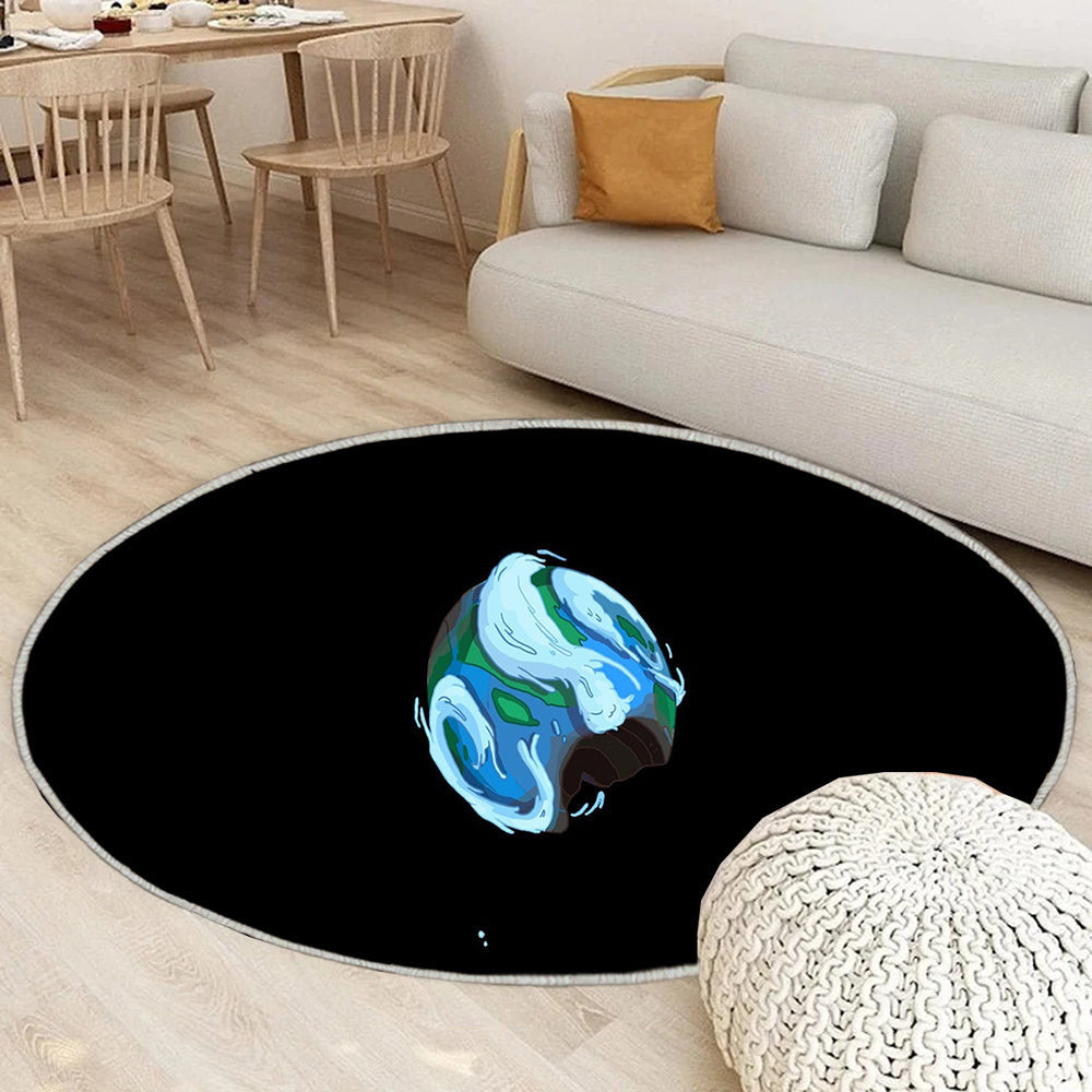 Welt von Ooo Teppich Rund, Teppiche - Abenteuer Zeit Outdoor Teppich Rund, apokalyptisch Teppich Wohnzimmer, Carpet, Rug
