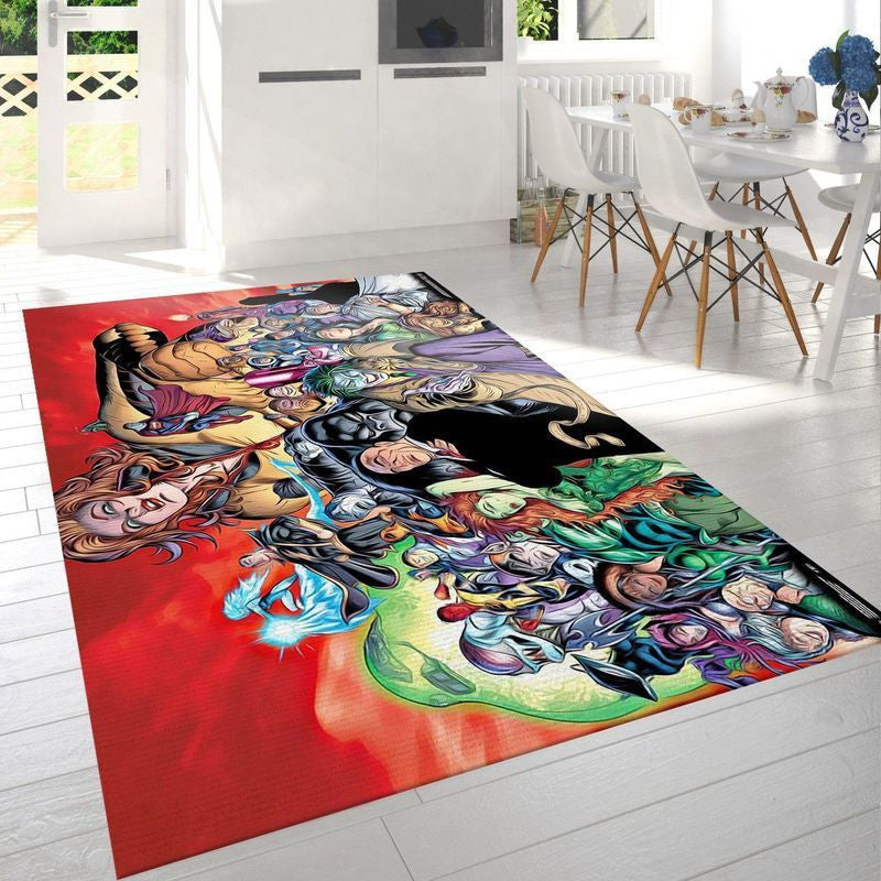 DC Comics Die Legion der Schicksalsschurken Teppich, Teppiche - Outdoor Teppich, Teppich Wohnzimmer, Küchenteppich, Kinderzimmer, Modern