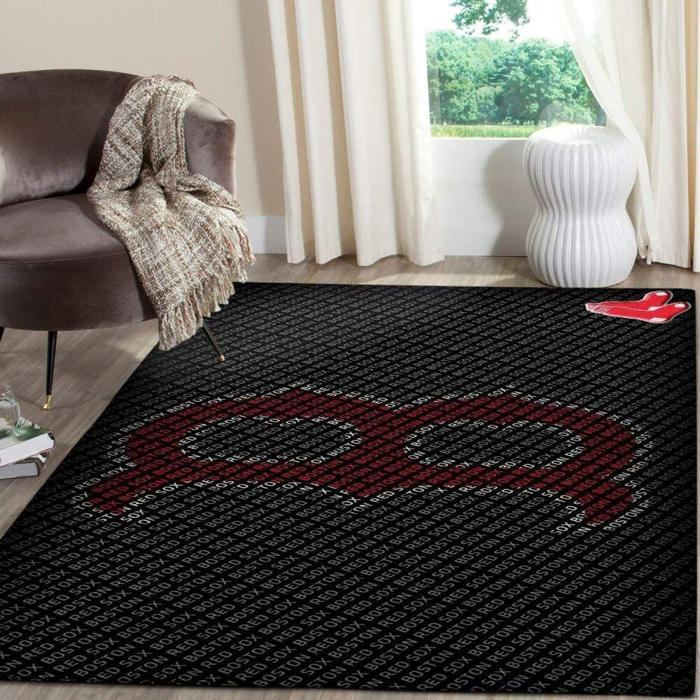 Boston Red Sox Bereich Mlb Baseball Team Logo017 Teppich, Teppiche - Outdoor Teppich, Teppich Wohnzimmer, Küchenteppich, Kinderzimmer, Modern