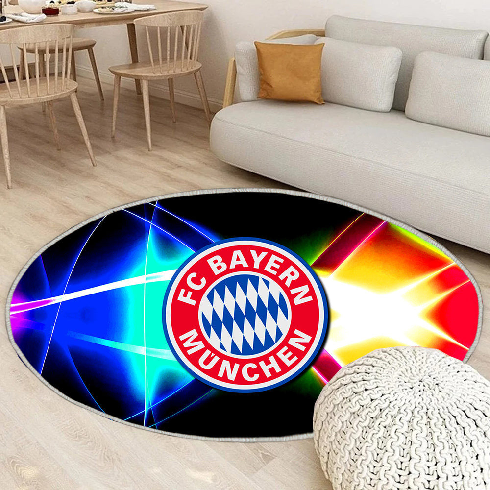 wallpaper bayern münchen,fahne,grafik,emblem Teppich Rund, Teppiche - Outdoor Teppich Rund, Teppich Wohnzimmer, Carpet, Rug