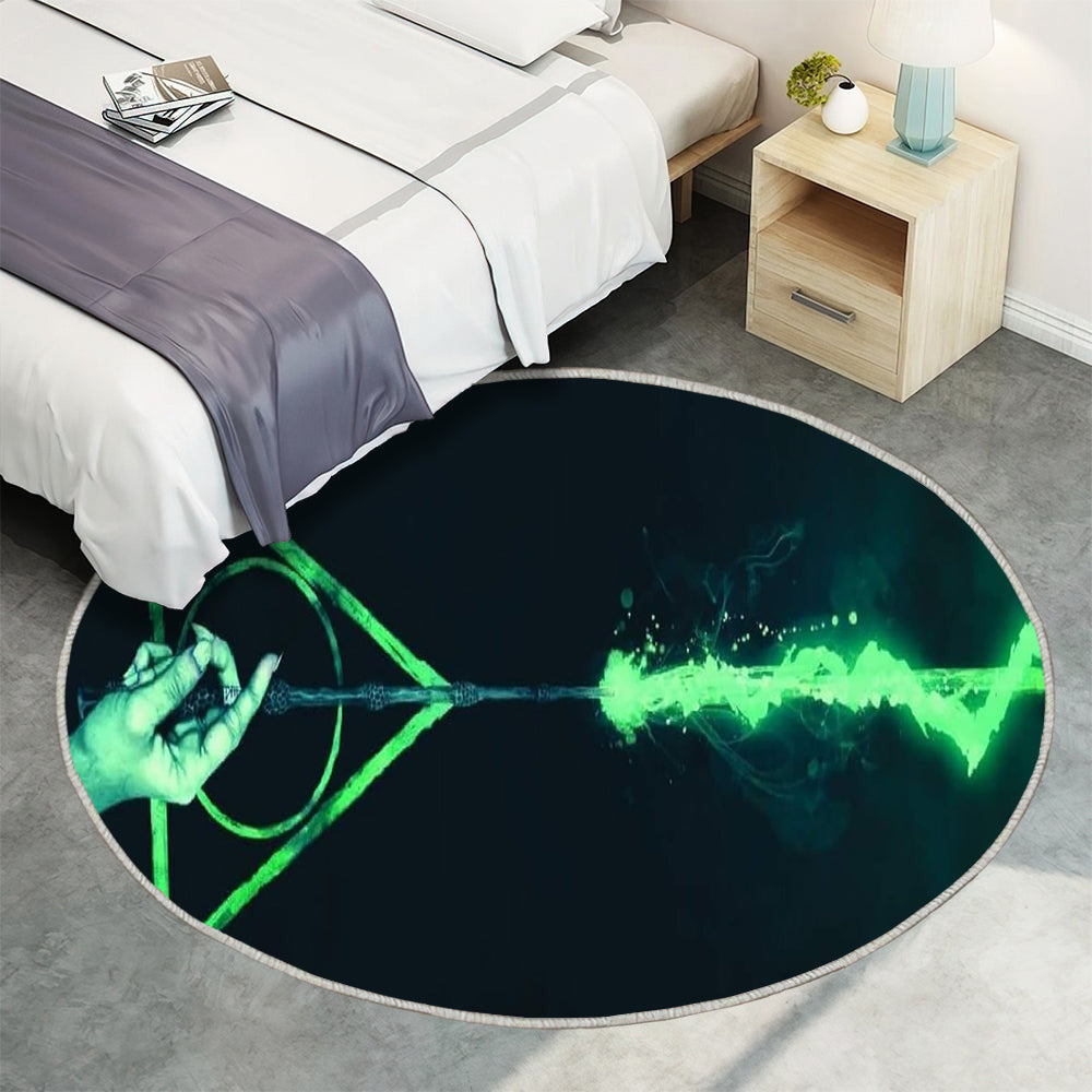 Harry Potter Teppich Rund, Teppiche - Voldemort Outdoor Teppich Rund, Teppich Wohnzimmer, Carpet, Rug