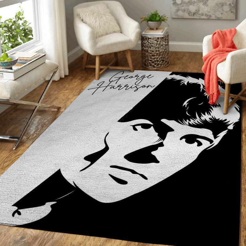 George Harrison Musiker 1 Teppich, Teppiche - Outdoor Teppich, Teppich Wohnzimmer, Küchenteppich, Kinderzimmer, Modern
