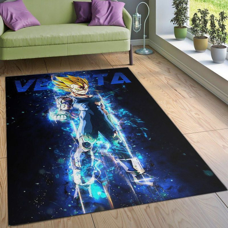 Anime Vegeta Aura Instinkt Teppich, Teppiche - Outdoor Teppich, Teppich Wohnzimmer, Küchenteppich, Kinderzimmer, Modern