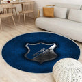 Tsg 1899 Hoffenheim Metall Teppich Rund, Teppiche - Deutscher Fußballverein Outdoor Teppich Rund, Blaues Metall Teppich Wohnzimmer, Carpet, Rug