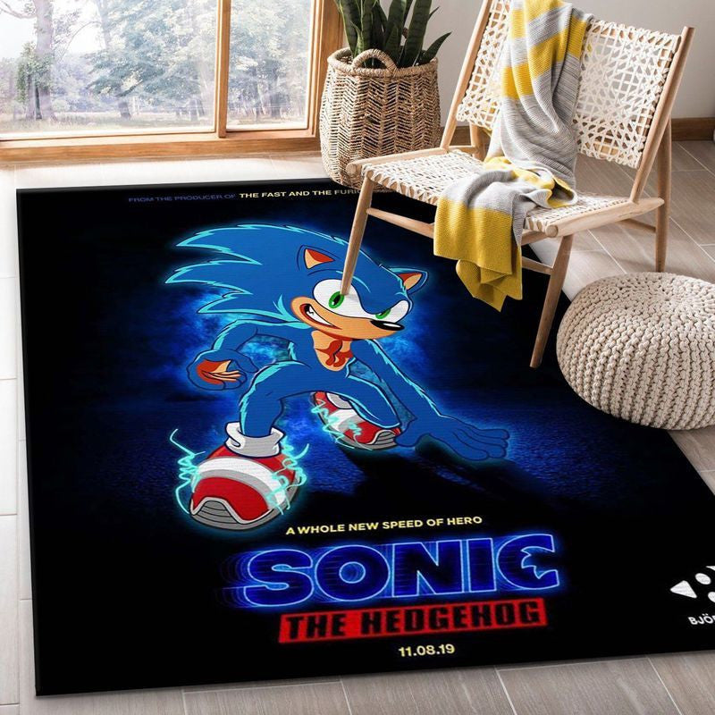 Björn Linsin Sonic-Poster Teppich, Teppiche - Outdoor Teppich, Teppich Wohnzimmer, Küchenteppich, Kinderzimmer, Modern