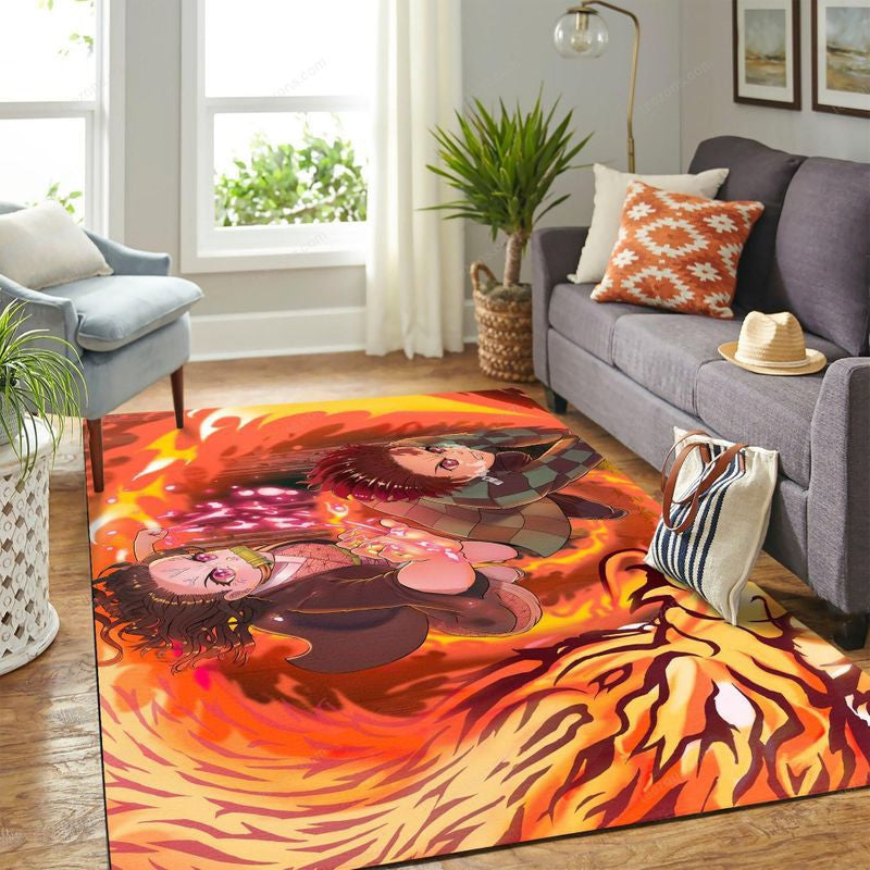 Dämonentöter Kimetsu No Yaiba 3 Teppich, Teppiche - Outdoor Teppich, Teppich Wohnzimmer, Küchenteppich, Kinderzimmer, Modern