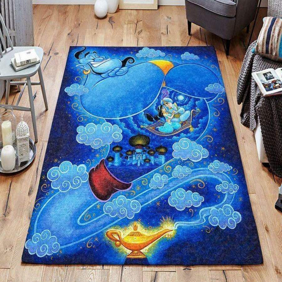 Disney Aladdin Film Ofd A31104 Teppich, Teppiche - Outdoor Teppich, Teppich Wohnzimmer, Küchenteppich, Kinderzimmer, Modern