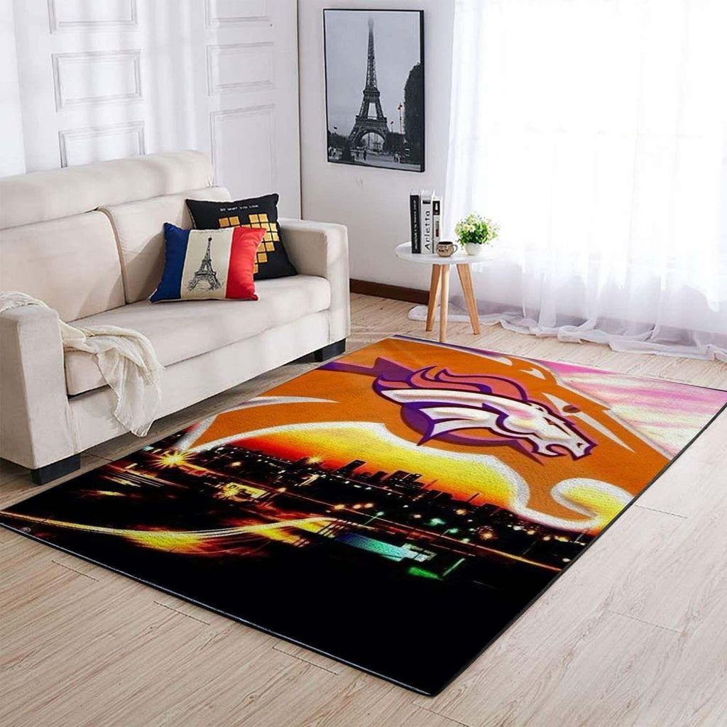 Denver Broncos Nfl Football Floor Decor 1190910 Teppich, Teppiche - Outdoor Teppich, Teppich Wohnzimmer, Küchenteppich, Kinderzimmer, Modern