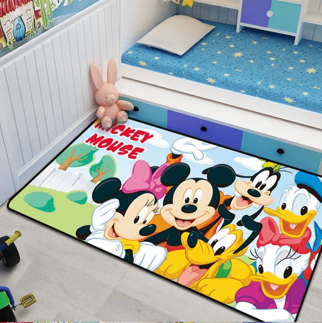 Disney Micky Minnie Maus 34 Teppich, Teppiche - Outdoor Teppich, Teppich Wohnzimmer, Küchenteppich, Kinderzimmer, Modern