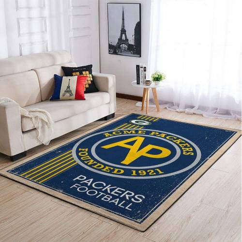 Team-Logo-Sport im Retro-Stil der Green Bay Packers Nfl Area Teppich, Teppiche - Outdoor Teppich, Teppich Wohnzimmer, Küchenteppich, Kinderzimmer, Modern