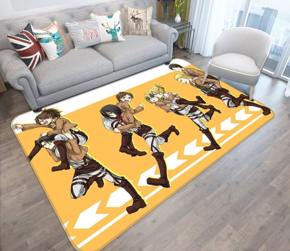 Angriff auf Titan Anime 23 Teppich, Teppiche - Outdoor Teppich, Teppich Wohnzimmer, Küchenteppich, Kinderzimmer, Modern