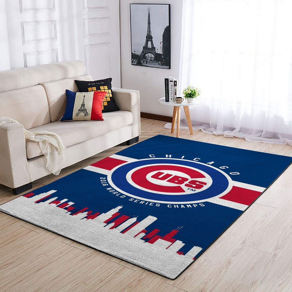 Chicago Cubs Bereich Mlb Baseball Team Logo016 Teppich, Teppiche - Outdoor Teppich, Teppich Wohnzimmer, Küchenteppich, Kinderzimmer, Modern