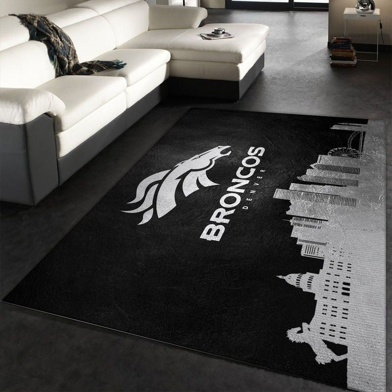 Denver Broncos NFL 34 Teppich, Teppiche - Outdoor Teppich, Teppich Wohnzimmer, Küchenteppich, Kinderzimmer, Modern