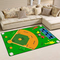 Baseball 01293 Teppich, Teppiche - Outdoor Teppich, Teppich Wohnzimmer, Küchenteppich, Kinderzimmer, Modern