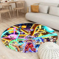Super Dragonball Teppich Rund, Teppiche - Dragon Ball Outdoor Teppich Rund, Teppich Wohnzimmer, Carpet, Rug