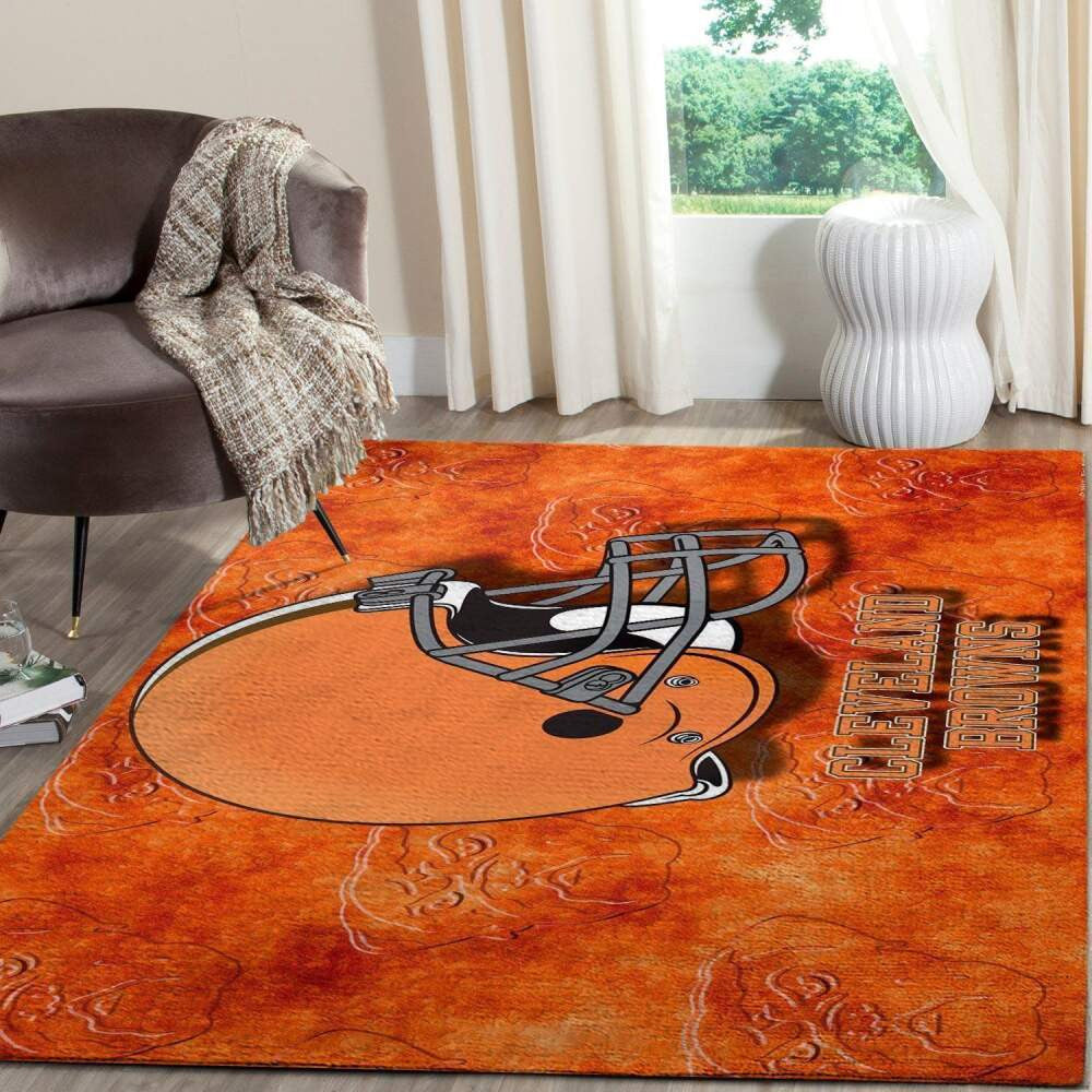 Cleveland Browns Area Nfl Football Team Logo002 Teppich, Teppiche - Outdoor Teppich, Teppich Wohnzimmer, Küchenteppich, Kinderzimmer, Modern