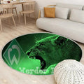 Mein SVW Tiger Teppich Rund, Teppiche - Outdoor Teppich Rund, Teppich Wohnzimmer, Carpet, Rug