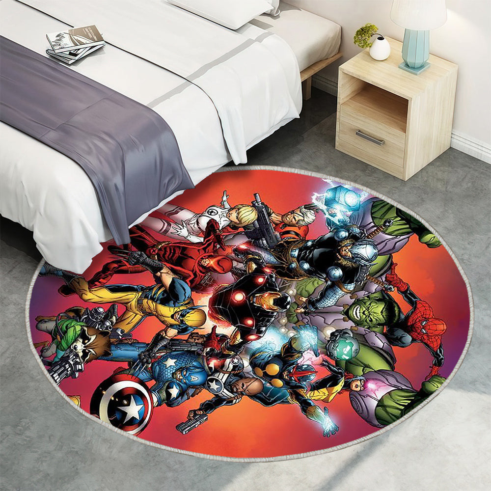 Marvel Comics Ein Leitfaden für Anfänger Teppich Rund, Teppiche - Outdoor Teppich Rund, Teppich Wohnzimmer, Carpet, Rug