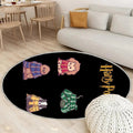 Süße Hp Tiere Teppich Rund, Teppiche - Harry Outdoor Teppich Rund, Harry Potter Teppich Wohnzimmer, Carpet, Rug