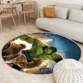 Der unglaubliche Hulk Teppich Rund, Teppiche - Gräuel Outdoor Teppich Rund, Teppich Wohnzimmer, Carpet, Rug