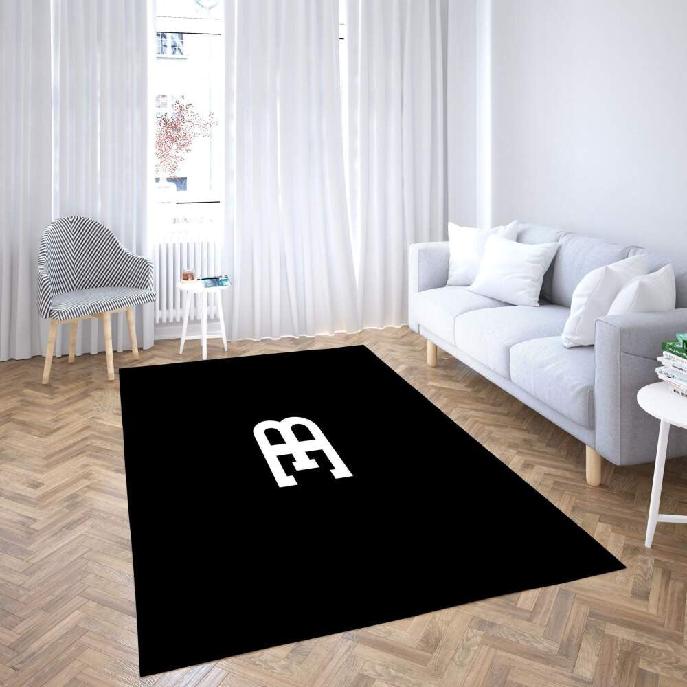 Bugatti Logobereich Schwarz Weiß Teppich, Teppiche - Outdoor Teppich, Teppich Wohnzimmer, Küchenteppich, Kinderzimmer, Modern